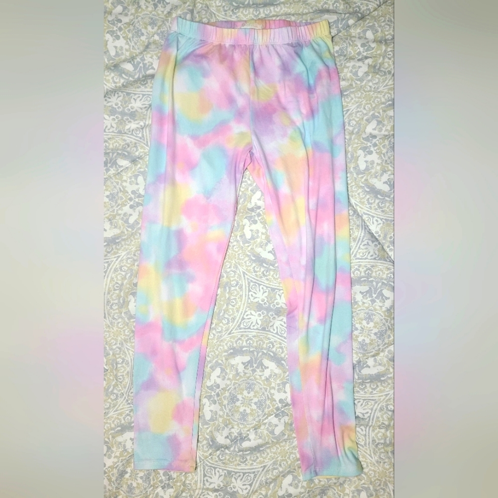 Tween by Justice Tye Dye Leggings (Size 10)